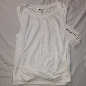 Athleta NWT Women's Breezy Twist Tank Size XSmall Color White